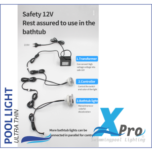 JA10-RGB - XPRO Spa LED-verlichting voor Hot Tub | Whirlpool bad | Spa | transparant | RGB - 