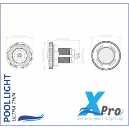 XPRO-SM920RGB - Luz de jacuzzi para piscinas de poliéster y liner 3w - 