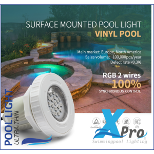 XPRO-SM920RGB - Luz de jacuzzi para piscinas de poliéster y liner 3w - 