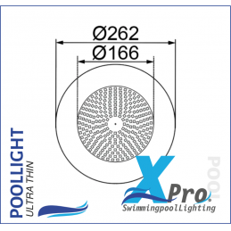 SM710W-18 - XPRO 262mm Plug-In 2 Inch Fiberglass And Concrete LED Pool Light - SM710W-18 - XPRO 262mm Plug-In 2 Inch Fiberglass And Concrete LED Pool Light -