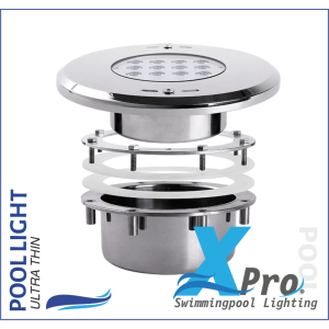 SM748Liner - Lámpara empotrable de piscina XPRO 200mm SS316 V4A ( Para piscinas de liner ) - 