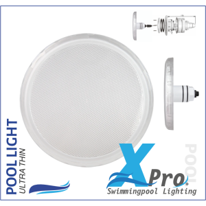 SM715W-18 - XPRO 168 mm Plug-In 2 Inch fiberglas en Beton LED Pool Light - 