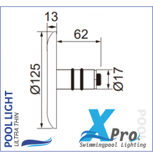 SM726W-9 - copy of XPRO 262mm Plug-In 2 Inch Fiberglass And Concrete LED Pool Light - SM726W-9 - copy of XPRO 262mm Plug-In 2 Inch Fiberglass And Concrete LED Pool Light -