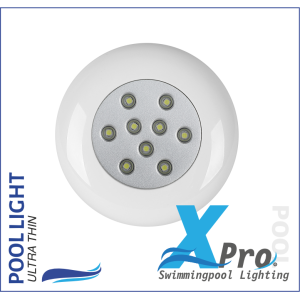 SM726W-9 - copy of XPRO 262mm Plug-In 2 Inch Fiberglass And Concrete LED Pool Light - 