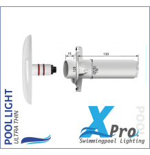 SM726W-9 - copy of XPRO 262mm Plug-In 2 Inch Fiberglass And Concrete LED Pool Light - SM726W-9 - copy of XPRO 262mm Plug-In 2 Inch Fiberglass And Concrete LED Pool Light -
