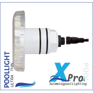 SM718W-9 - XPRO 98 mm Plug-In 2 Inch fiberglas en Beton LED Pool Light - 