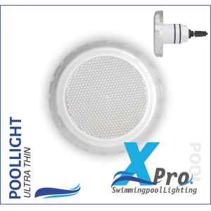 SM718W-9 - XPRO 98 mm Plug-In 2 Inch fiberglas en Beton LED Pool Light - 