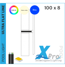 XPRO-XB420 - Ultradunne 100 x 8mm LED Zwembadverlichting 10 watt - 