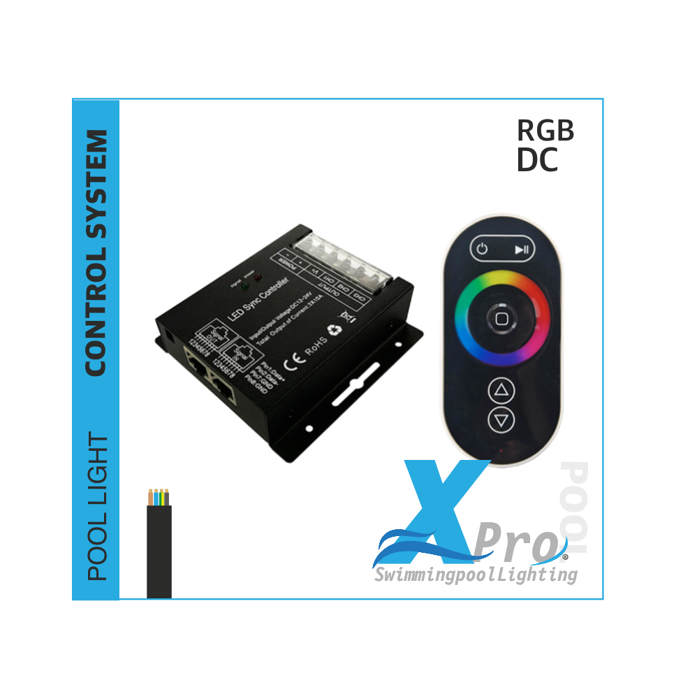 XPRO-SM26 - Controlador LED RGB con mando a distancia totalmente táctil - 
