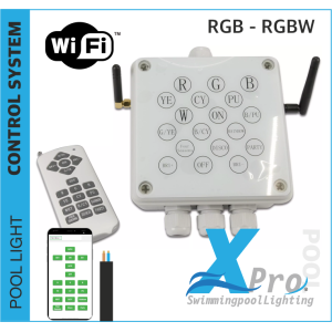 SM36 - Wireless control unit for underwater lights RGB/RGB+W - Wifi +app 2 Carry (AC) - 