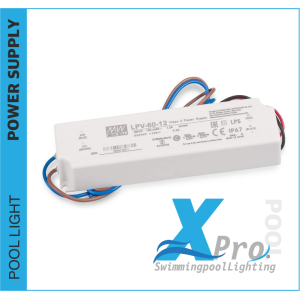 XPRO-BX60 - MEAN WELL LED transformer 12 V/DC 60 W 0 - 5 A -