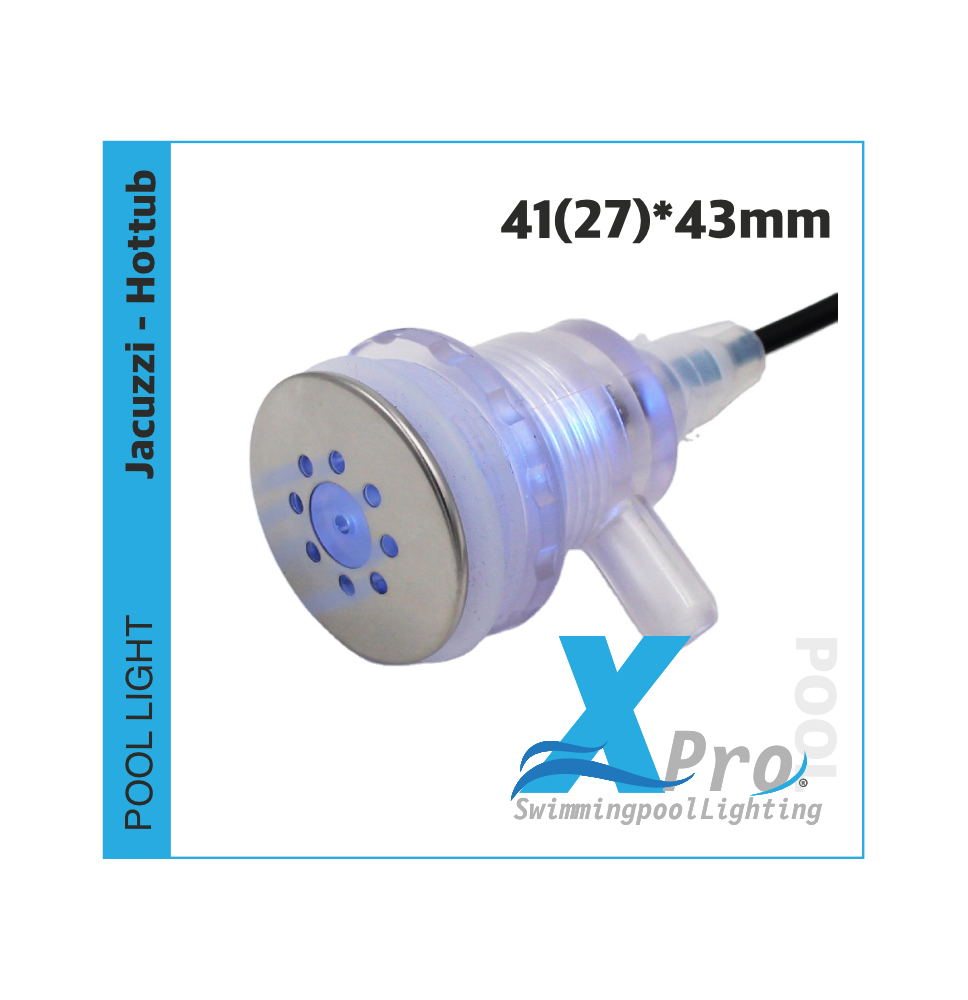 JA33-RGB - XPRO Jet jacuzzi Luces LED para Hot Tub | Bañera de hidromasaje | Spa | RGB | 27-43mm -