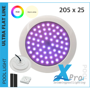 SM666W - Thin LED swimming pool lamp 30W 205X25 mm - 