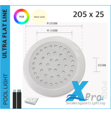 SM666W - Thin LED swimming pool lamp 30W 205X25 mm - SM666W - Thin LED swimming pool lamp 30W 205X25 mm -