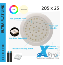 SM666W - Thin LED swimming pool lamp 30W 205X25 mm - SM666W - Thin LED swimming pool lamp 30W 205X25 mm -