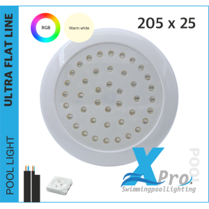 SM666W - Thin LED swimming pool lamp 30W 205X25 mm - 