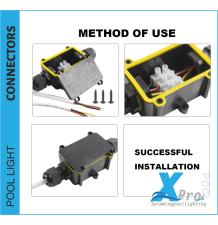 103-3 - Aansluitdoos 2-voudig IP68 waterdicht kabelverbinder zwart 5-9 mm - 