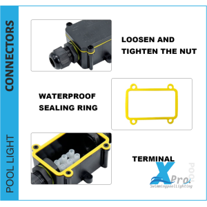 103-3 - Aansluitdoos 2-voudig IP68 waterdicht kabelverbinder zwart 5-9 mm - 