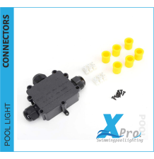 SM103-3 - copy of Junction box 2-gang IP68 waterproof cable connector black 5-9 mm - 