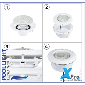 SM305 - Foco empotrable PAR56 Astra IP68 para piscinas de hormigón y revestimientos - 
