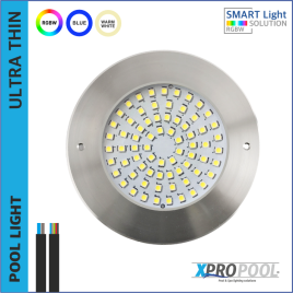 XPRO | Ultrathin 110x8 mm LED Pool Light 10 watt | WHITE - RGB+W | inox