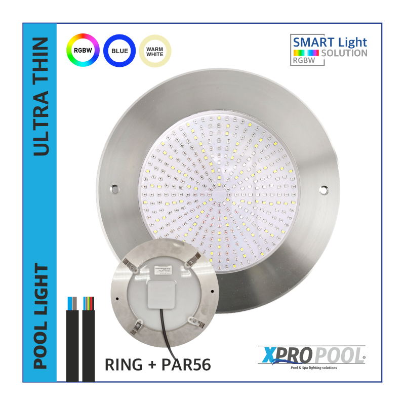 Ultradünner par56 Ersatzring mit Pool-Lampe 260x30 mm 25W-35W- WEISS Ultradünner par56 Ersatzring mit Pool-Lampe 260x30 mm 25W-35W- WEISS