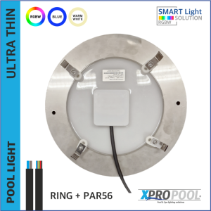 Ultradunne par56 vervangings ring met zwembadlamp 260x30 mm 25-35-45W RGBW