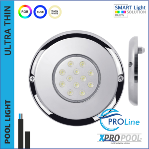 PROLINE | 150 mm Edelstahl-Einbau- und Aufbaulampe | 18-25W