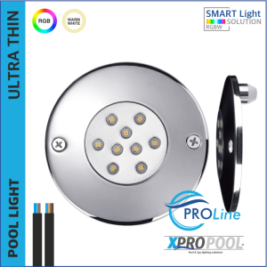 PROLINE | Ultradünne SS316 harzgefüllte Pool-Lampe 105 mm