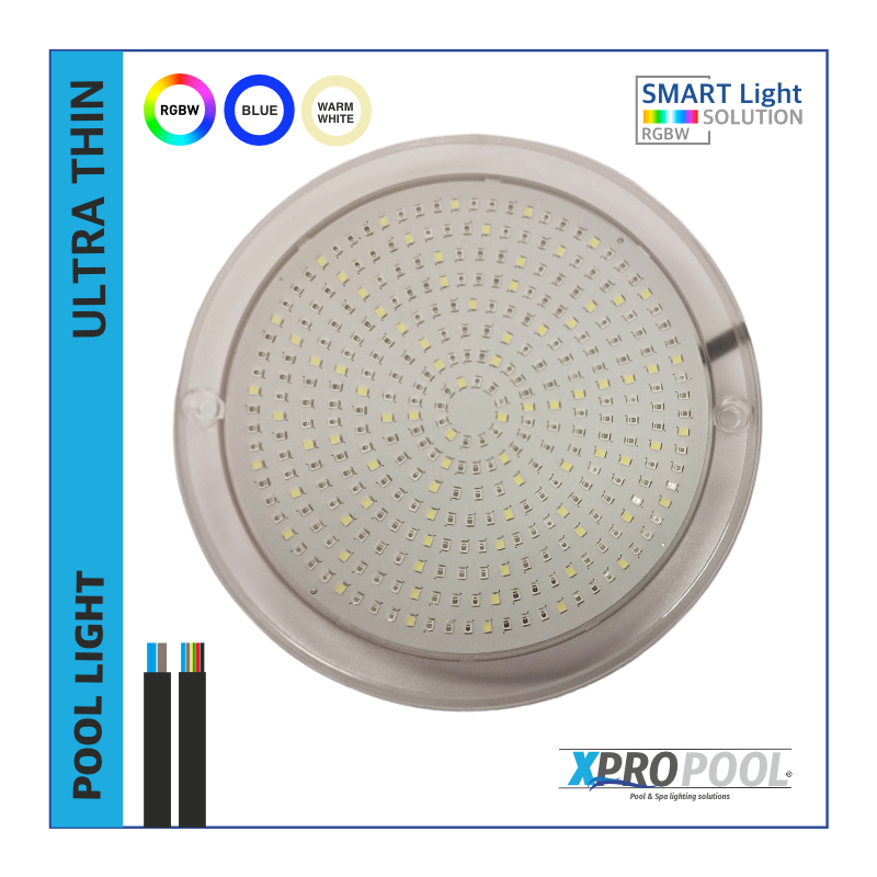 XPRO | Ultrathin 220x8mm LED Pool Licht 25w - 35w | WEISS - RGB+W XPRO | Ultrathin 220x8mm LED Pool Licht 25w - 35w | WEISS - RGB+W