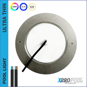 Lampe de piscine LED ultra-mince 245x8 mm 35W 316L | WHITE - RGB+W