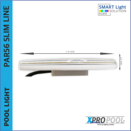 PAR56 Lámpara LED 35W para piscinas - RGB+W (blanco) - 441 LED