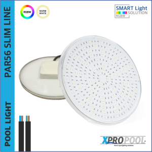 PAR56 Juego de luces para piscina RGB+W 25 Watt con control remoto