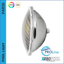 PROLINE | Pool Ersatzlampe PAR56 RGB - RGB-W 25W-35W LED Edelstahl