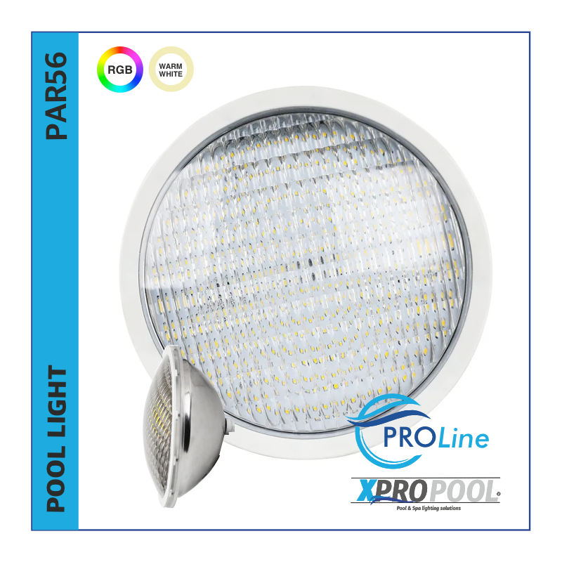 PROLINE | Pool Ersatzlampe PAR56 RGB - RGB-W 25W-35W  LED Edelstahl