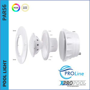 PROLINE | Pool Replacement Lamp PAR56 RGB 18w - 25w - 35w LED stainless steel