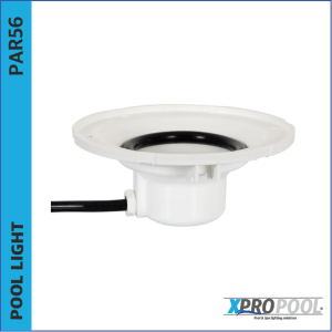 Nicho empotrable ABS PAR56 para piscinas de hormigón.