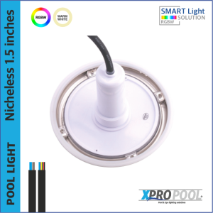 Lámpara de piscina sin nicho 217X23 acero inoxidable | BLANCO CÁLIDO / RGB 24-35W | 1,5 pulgadas