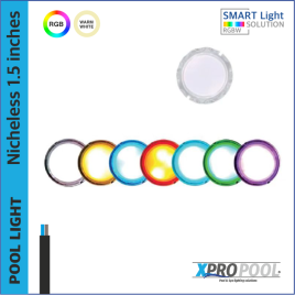 Nicheless Pool Lampe 12 Watt Weiß - Farbe LED für Pool und Whirlpool Spa