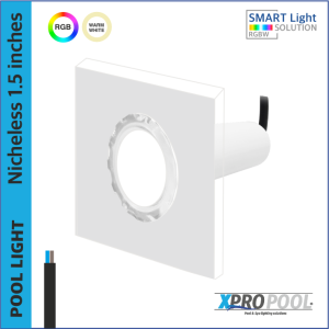 Nicheless lámpara de la piscina 12 vatios blanco - color LED para piscina y bañera de hidromasaje Spa