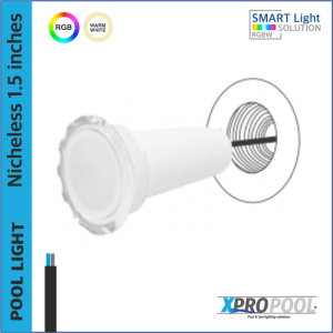 Nicheless lámpara de la piscina 12 vatios blanco - color LED para piscina y bañera de hidromasaje Spa