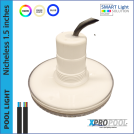 Nicheloos zwembadlamp 130X45 mm | WARM WIT / RGB+W 15W | 1,5 inch