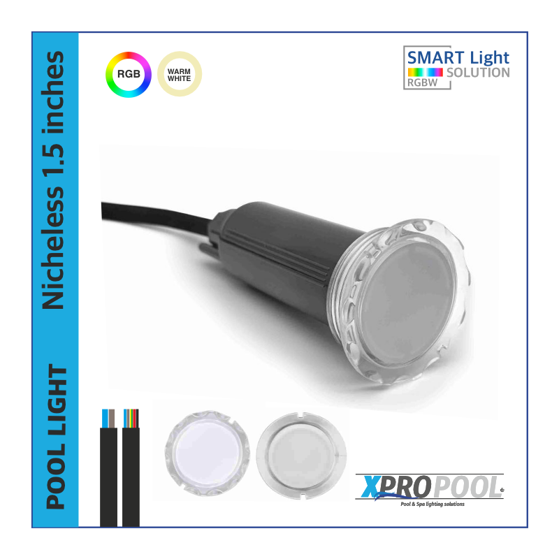 Nicheless Pool Lampe 12 Watt Weiß - Farbe LED für Pool und Whirlpool Spa