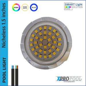 Nicheless pool light for Hot Tub | Whirlpool tub | Jacuzzi | 1.5 inch | 54x46x25 mm