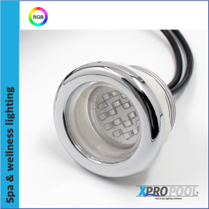 XPRO Spa Iluminación LED para Hot Tub | Bañera de hidromasaje | Spa | transparente | RGB
