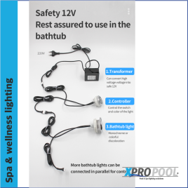 XPRO Spa éclairage LED pour Hot Tub | Whirlpool tub | Spa | Frost | RGB
