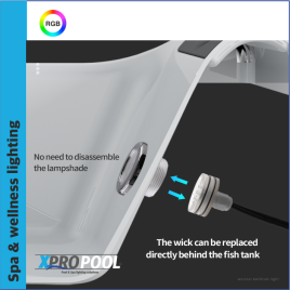 XPRO Spa LED-verlichting voor Hot Tub | Whirlpool bad | Spa | Crystal | RGB