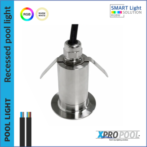 3W LED Einbauscheinwerfer Unterwasser Edelstahl 316L | warmweiß / RGB | IP68