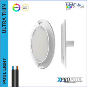 Ultra thin pool light 120x13 mm ABS 6W | Warm white - RGB