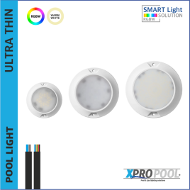 Ultradünne Pool-Lampe 120x13 mm ABS 6W | Warmweiß - RGB